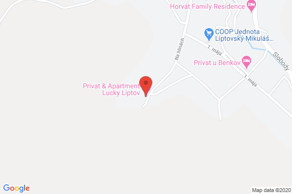 Google map: Na hlinách 340, 034 82 Lúčky